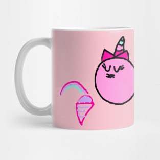 Ella's Unicorn Kitty Ice Cream Shirt Mug